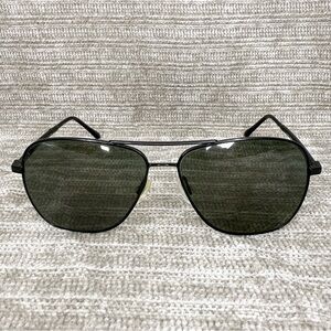 Oliver Peoples West Polarized Sunglasses Black Vanalden Aviator OV1183S 60-13